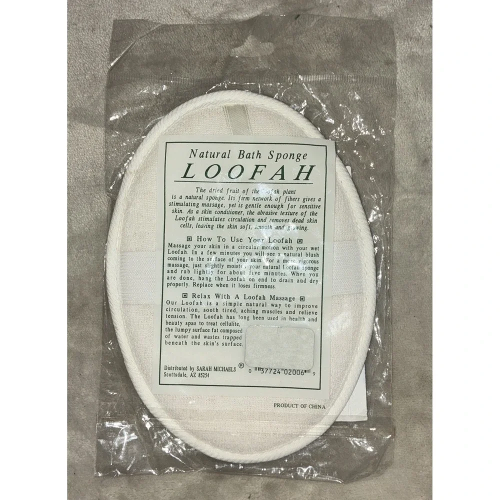 Sarah Michaels‎ Body Buff Loofah Natural Bath Sponge NEW